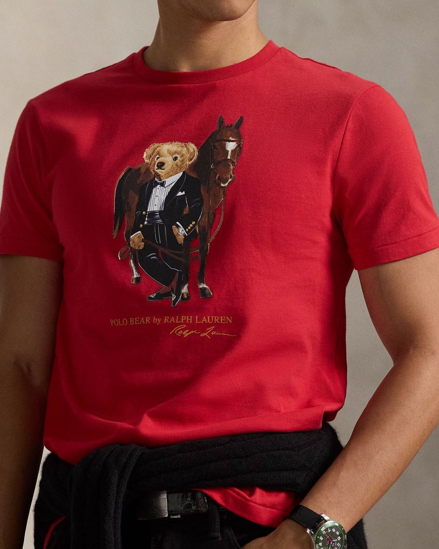 Ralph Lauren Polo Bear Cotton T-Shirt LS