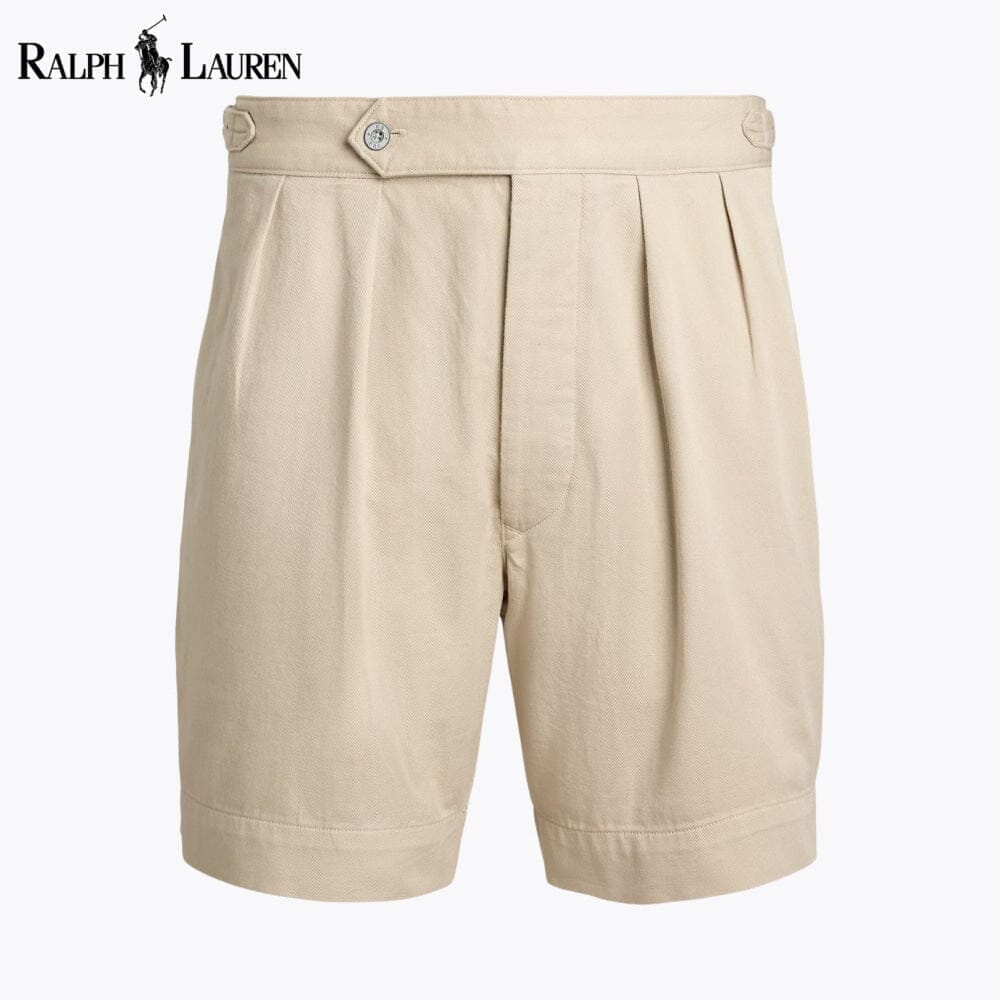 Ralph Lauren Relaxed Fit Pleated Twill Short LS Khaki 28