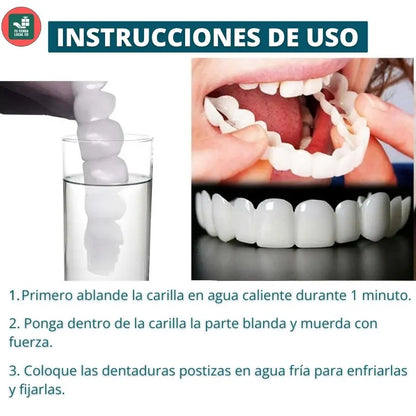CARILLAS DENTALES GG SNAP ON DENTURE UN CAMBIO QUE TRANSFORMA TU VIDA AL INSTANTE