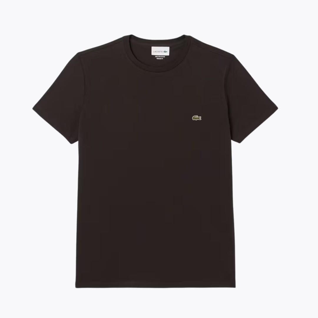 Lacoste Cotton Pima T-Shirt LS Brown S