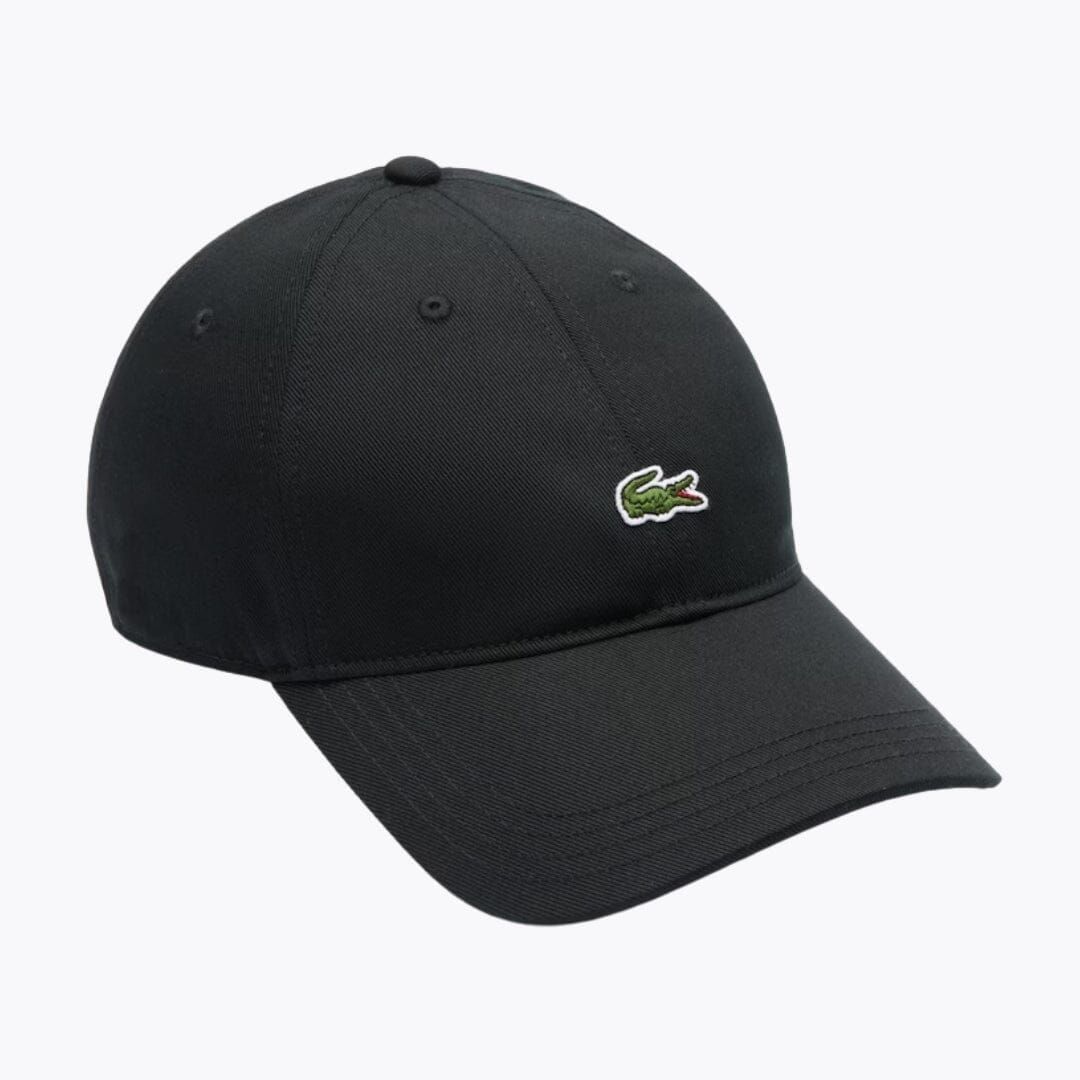 Lacoste Cotton Twill Cap LS Black