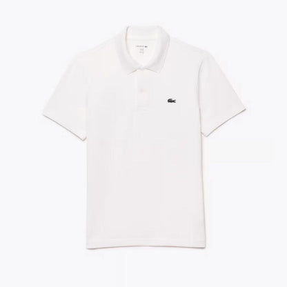 Lacoste Regular Fit Cotton Blend Polo Shirt LS White S