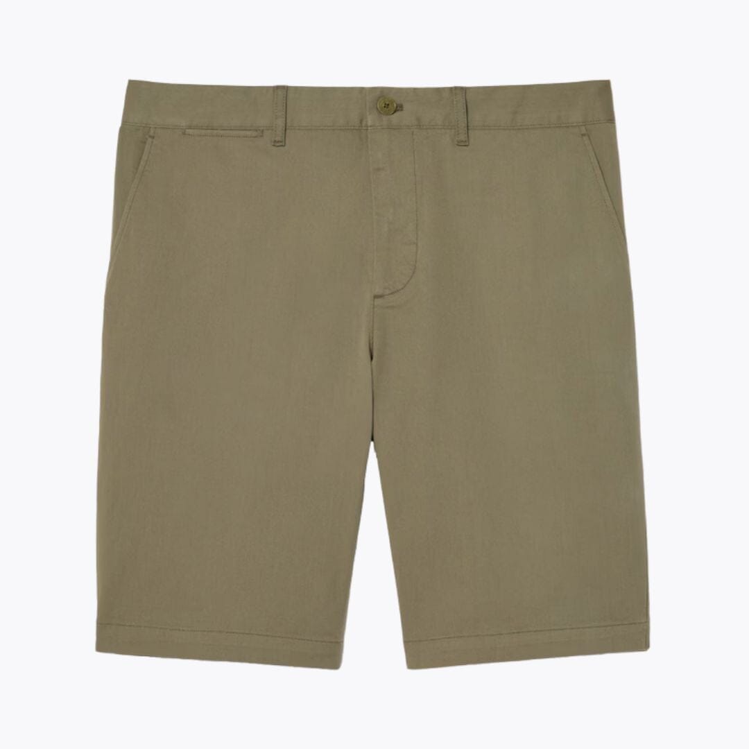 Lacoste Slim Fit Stretch Cotton Chino Shorts LS Khaki Green S
