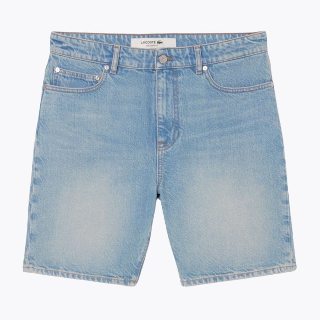 Lacoste Straight Fit Denim Bermuda Shorts LS Light Blue S