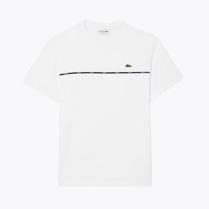 Lacoste Trim Cotton Jersey T-shirt LS White S