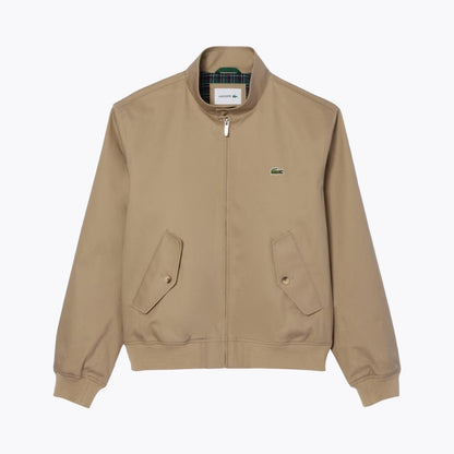 Lacoste Water-Repellent Twill Harrington Jacket LS Beige S
