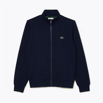 Lacoste Zip-Up High Neck Fleece Sweatshirt LS Blue S