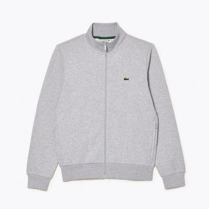 Lacoste Zip-Up High Neck Fleece Sweatshirt LS Grey S