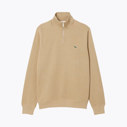 Lacoste Zip-Up High Neck Sweatshirt LS Beige S