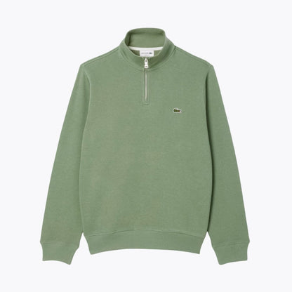 Lacoste Zip-Up High Neck Sweatshirt LS Green S