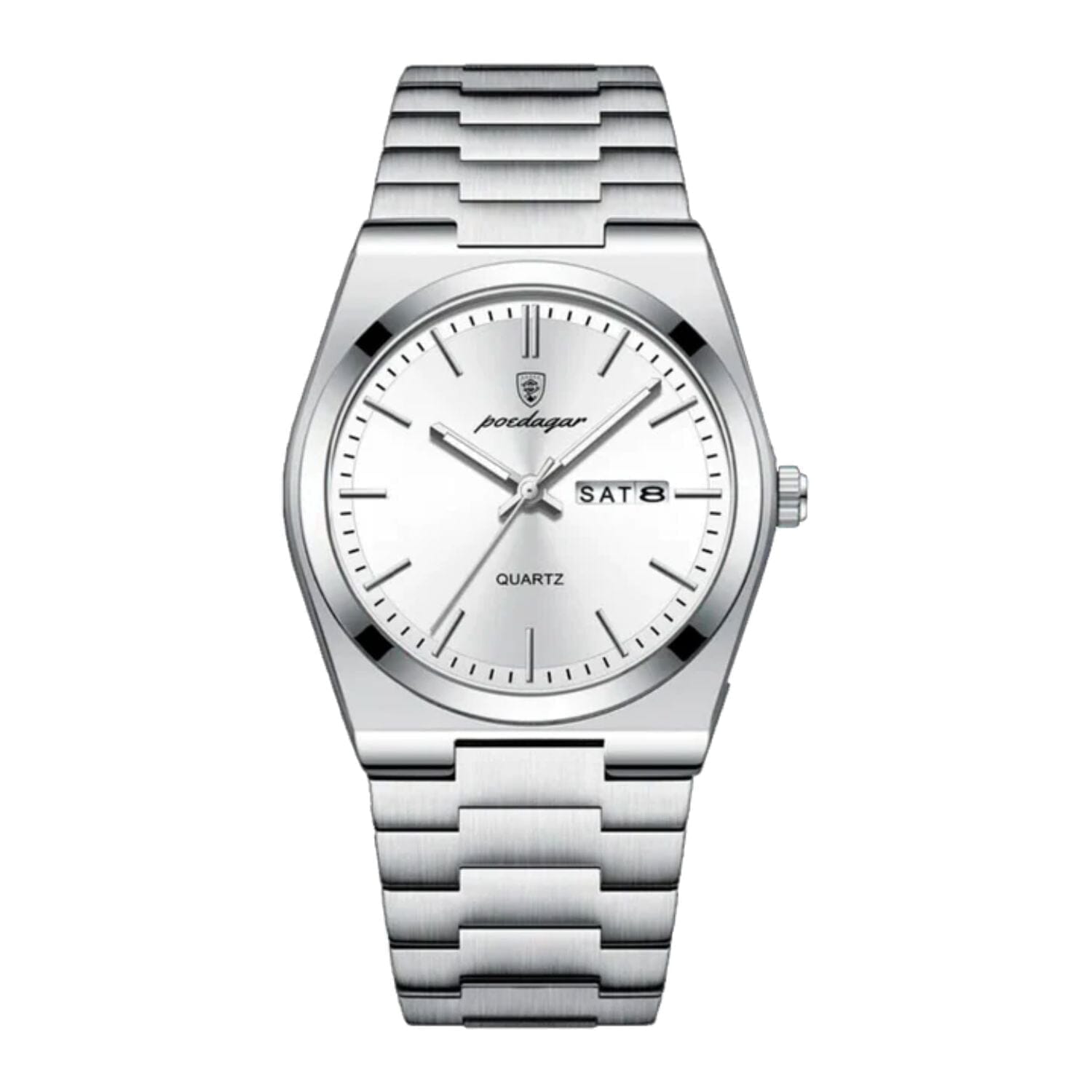 Poedagar Essenza 40Mm Watch - Waterproof | Stainless Steel LS Silver White