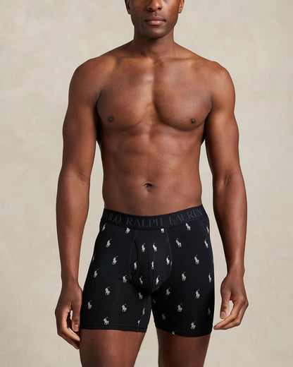 Ralph Lauren 4D-Flex Polo Bear Boxer Brief 3-Pack LS
