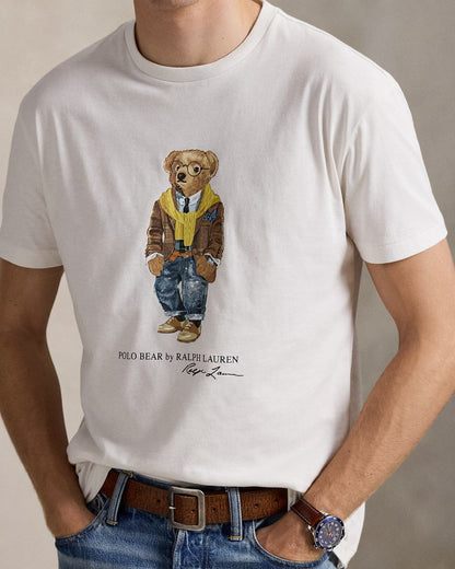 Ralph Lauren Classic Fit Polo Bear Jersey T-Shirt LS