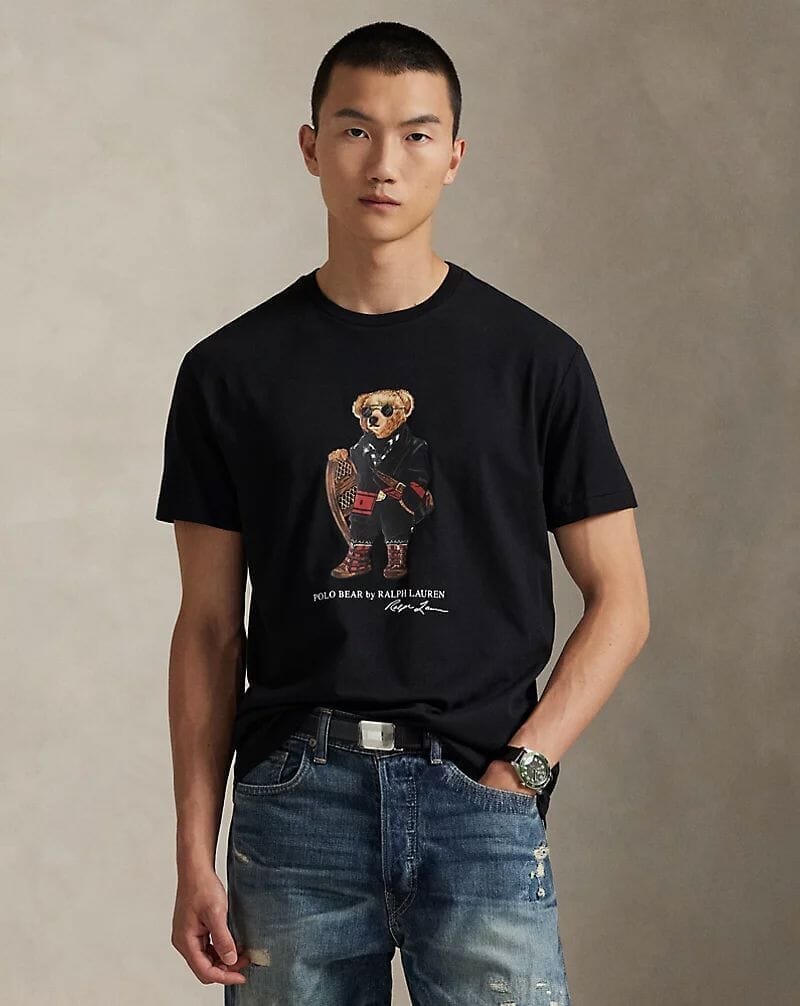 Ralph Lauren Classic Fit Polo Bear Jersey T-Shirt LS