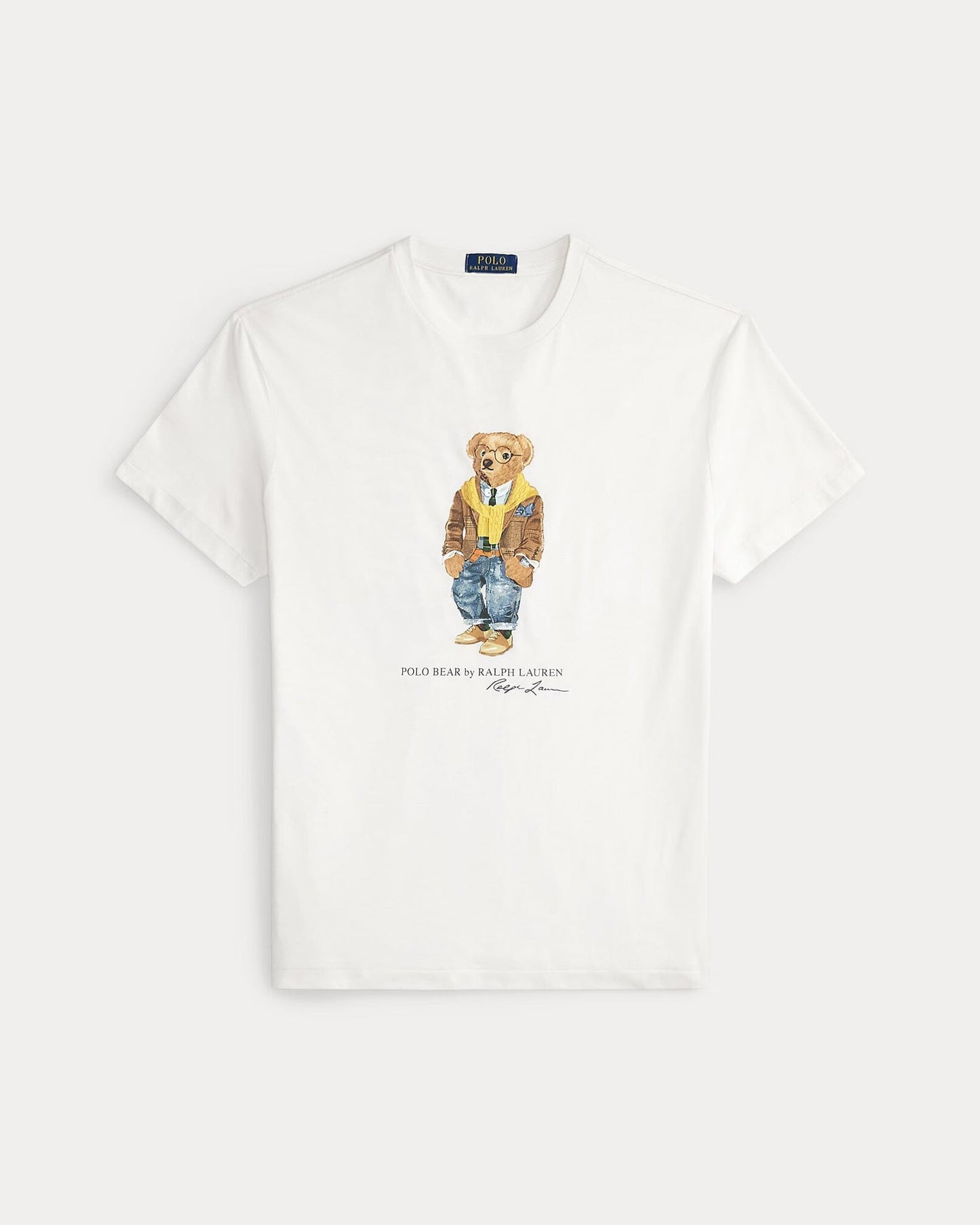 Ralph Lauren Classic Fit Polo Bear Jersey T-Shirt LS Nevis/Hudson Valley Bear S