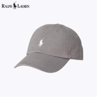 Ralph Lauren Cotton Chino Baseball Cap LS Grey