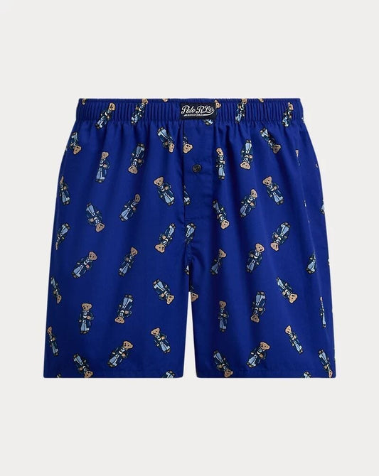 Ralph Lauren Polo Bear Cotton Boxer LS Heritage Royal S