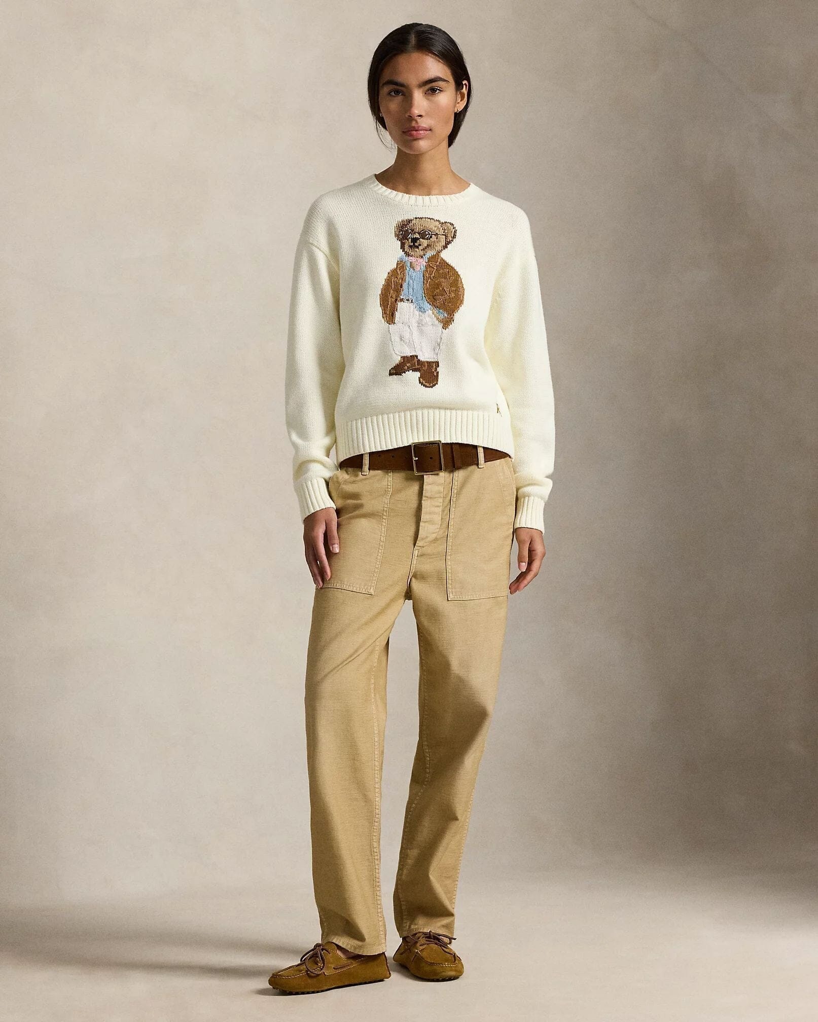 Ralph Lauren Polo Bear Cotton Crewneck Sweater LS