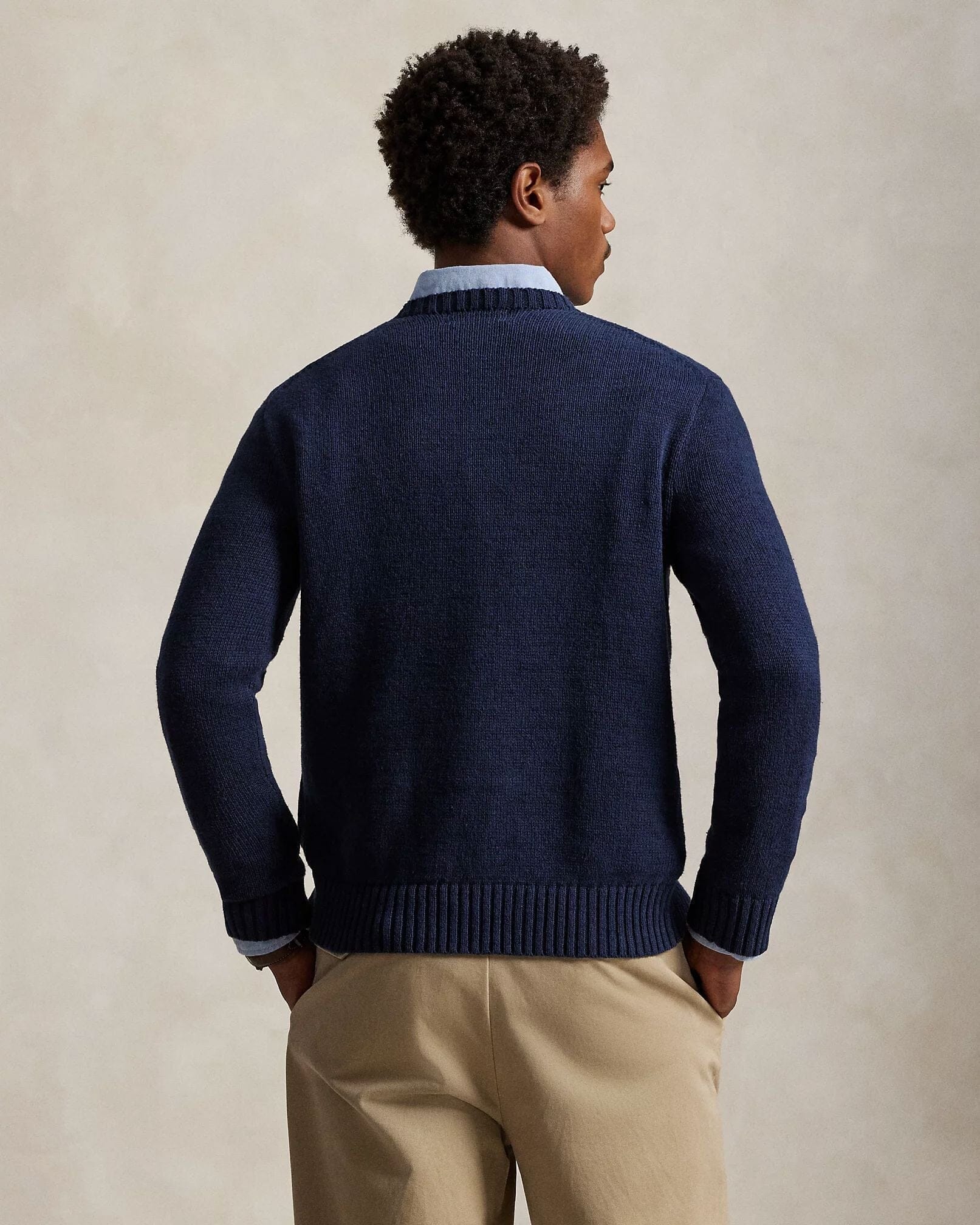 Ralph Lauren Polo Bear Cotton-Linen Sweater LS