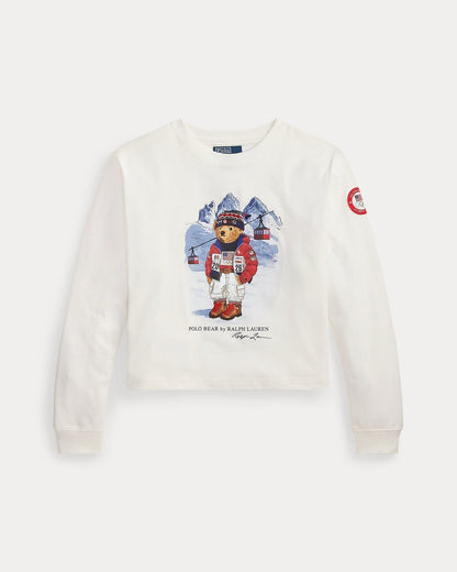Ralph Lauren Team USA Polo Bear Long-Sleeve Tee LS White S