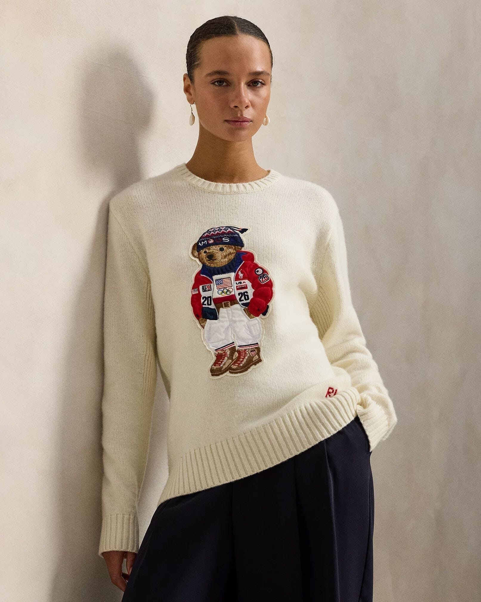 Ralph Lauren Team Usa Polo Bear Sweater LS