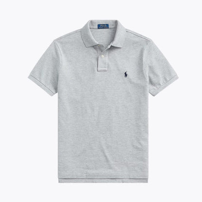Ralph Lauren The Iconic Mesh Polo Shirt LS Heather/Navy S