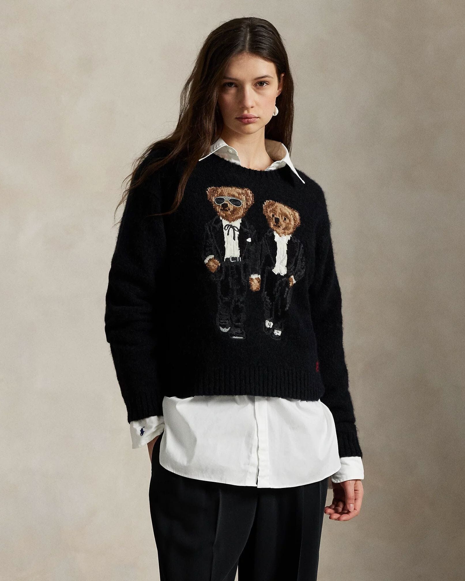 Ralph Lauren The Ralph & Ricky Tuxedo Bear Sweater LS
