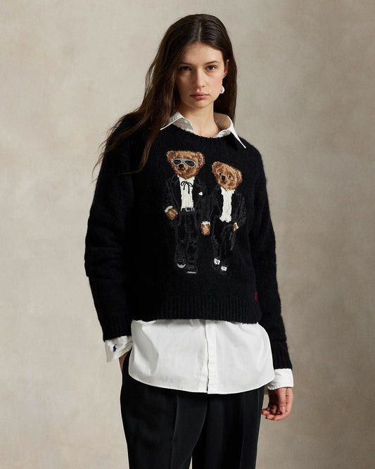 Ralph Lauren The Ralph & Ricky Tuxedo Bear Sweater LS