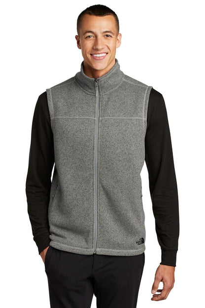 The North Face Sweater Fleece Vest LS Medium Grey Heather S